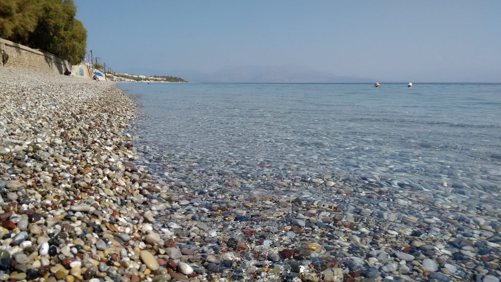 Paralia of Akrata - Corinthian gulf, pebbles - Aug 2016