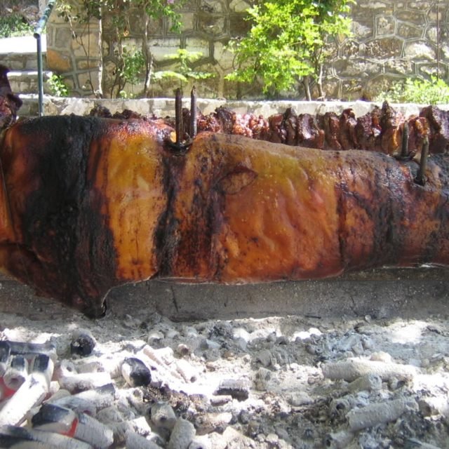 Aigeira - Traditional Pig/Boar in the Skewer